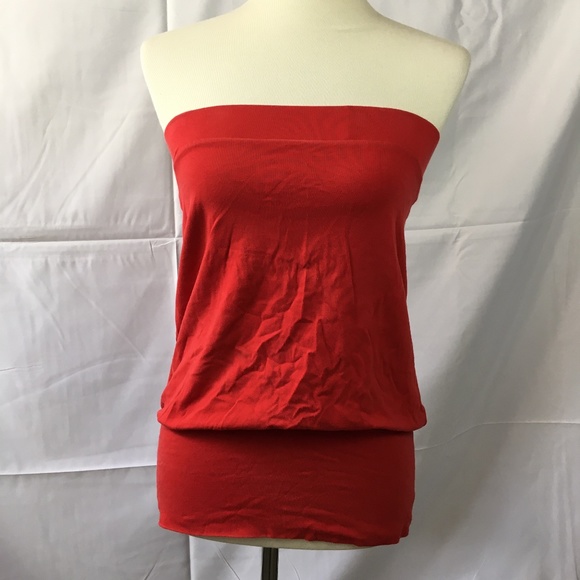 Victoria's Secret Tops - VICTORIA'S SECRET Bra Top Red Tube Top Size Small